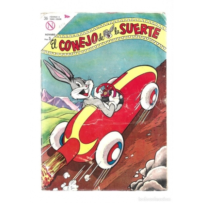 El conejo de la suerte 184, 1964, Novaro, usado. Coleccin A.T.