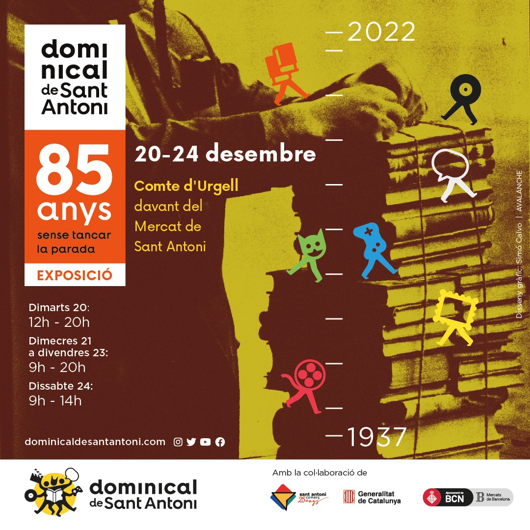 85 aniversario del Mercat del Llibre Dominical de Sant Antoni