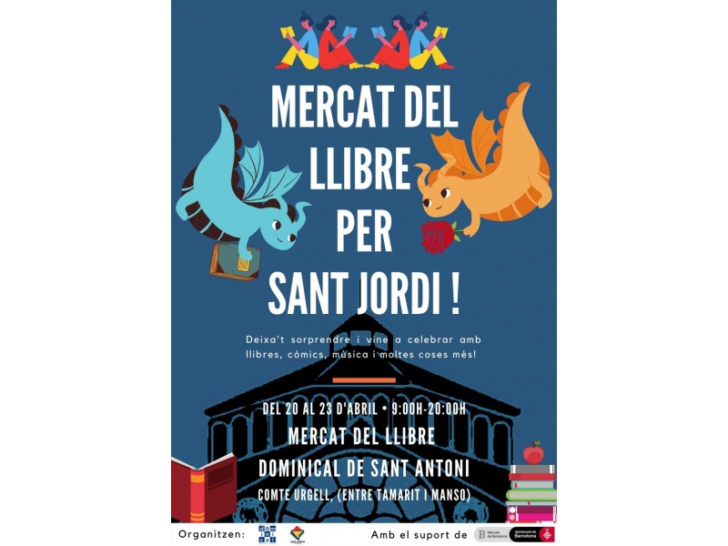 Mercat del Llibre de Sant Antoni per Sant Jordi