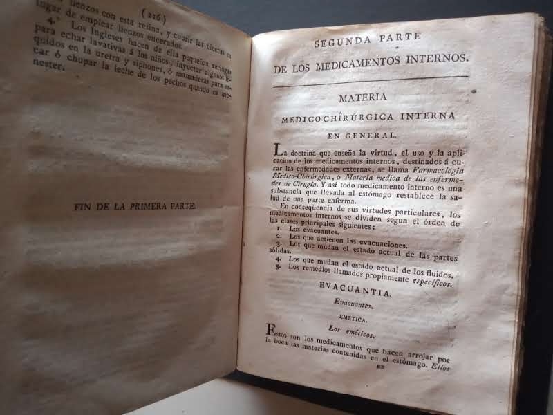 FARMACOLOGIA CHIRÚRGICA, Ó CIENCIA DE MEDICAMENTOS EXTERNOS É INTERNOS...PLENCK, Joseph Jacobo. 1798 (1089)