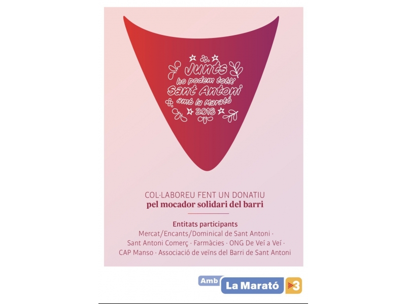 Junts ho podem tot, Sant Antoni amb La Marató de TV3 2018