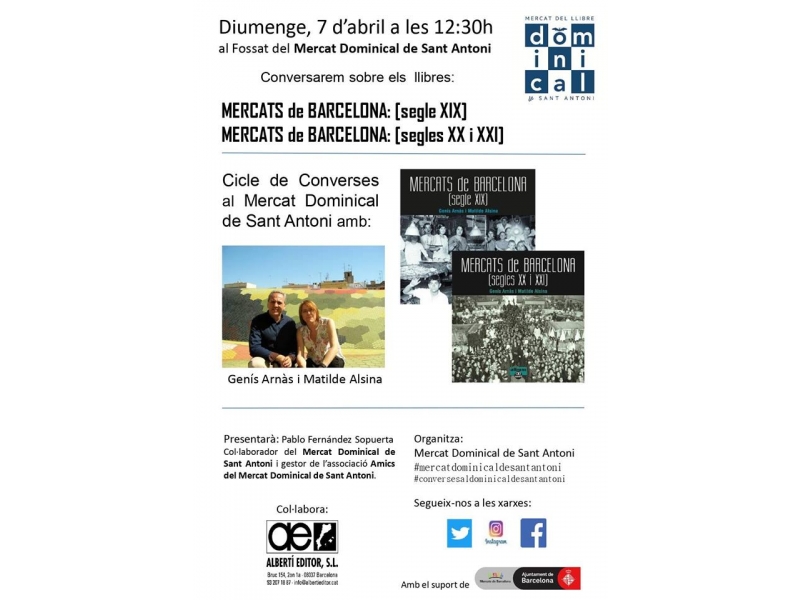Cicle Converses Dominical: Mercats de Barcelona, S.XIX,XX,XXI