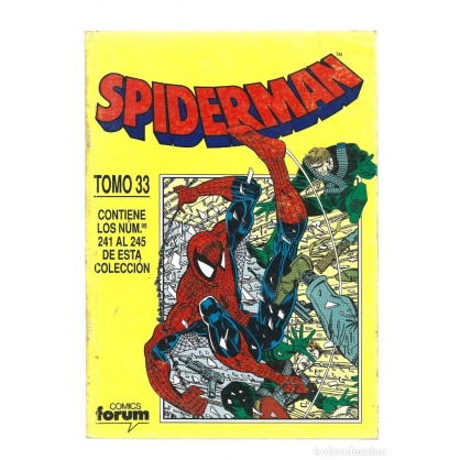 Spiderman tomo retapado 33 (241 al 245), 1991, Forum, muy buen estado